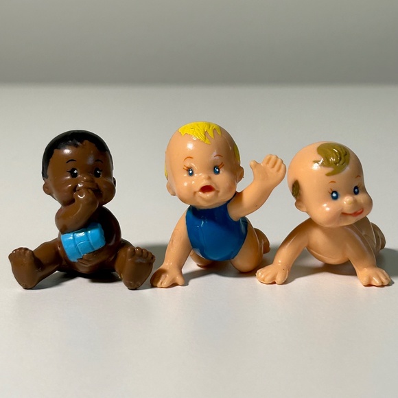 Vintage 90s Arco Nursery Mini PVC Babies Lot of 5 Rare - Picture 2 of 6